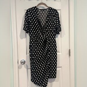 Banana Republic Faux Wrap Dress Sz M